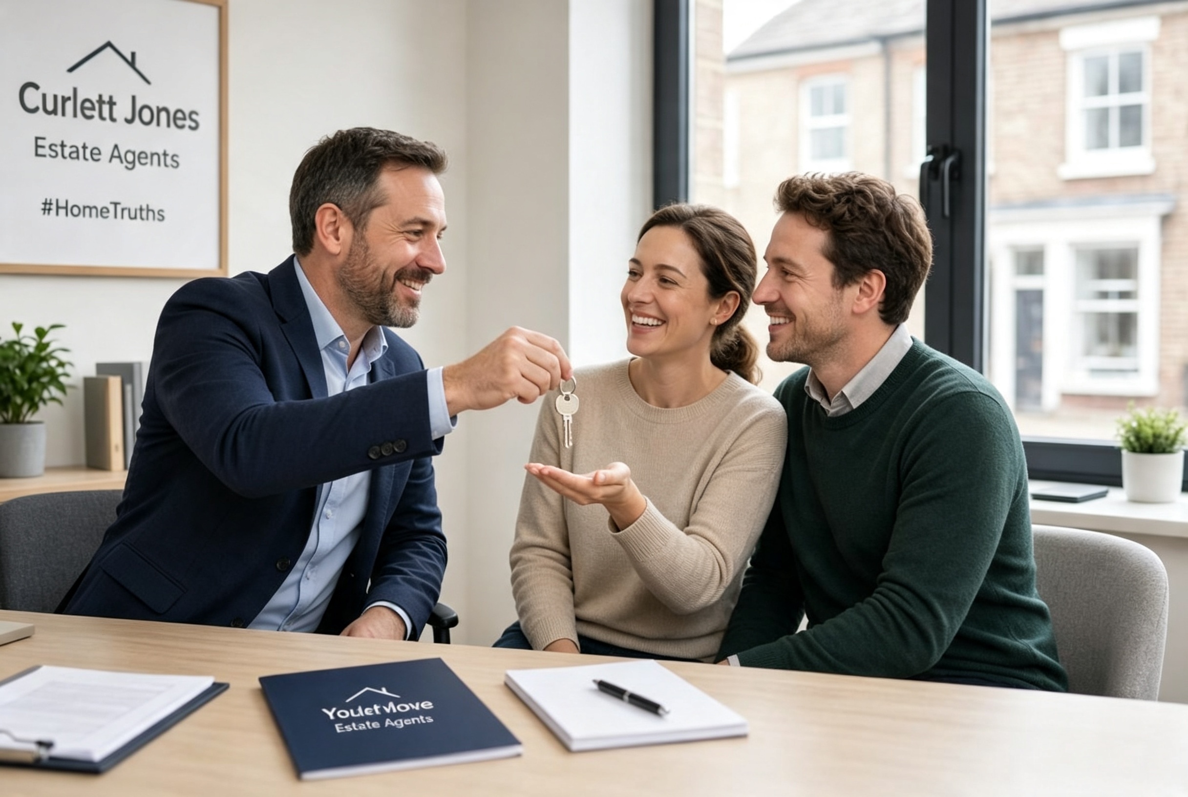 buyer collects the keys on completion day